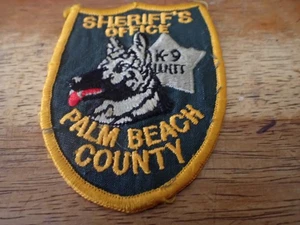 PALM BEACH COUNTY FLORIDA SCERIFFO K-9 EARLY VEST OBSOLETO BX 13 #19 - Foto 1 di 2