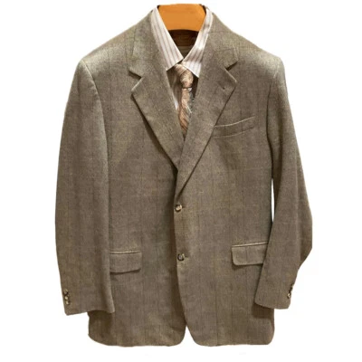 Abrigo Deportivo Canali Proposta Cachemira Marrón Blazer Traje Chaqueta 46 Pecho Nuevo Foto 1 de 4