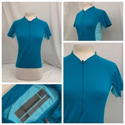 Jersey de ciclismo Novara M azul 1/2 cremallera manga corta poli elástico YGI Y1-246 Foto 1 de 4