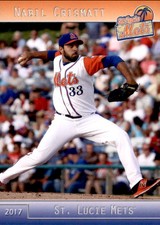 2017 St. Lucie Mets Grandstand #8 Nabil Crismatt Barranquilla Colombia Card