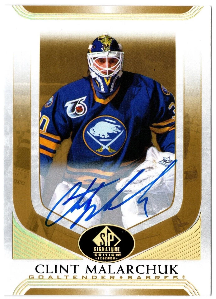 2020-21 SP Signature Edition Legends Gold Spectrum Foil Auto CLINT MALARCHUK 220 - Image 1 of 1