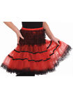 Childs 15" Red And Black Costume Crinoline Petticoat Tutu Under Skirt