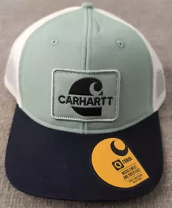 Carhartt Rugged Flex Mesh Back Logo Patch Snapback Cap Hat - Picture 1 of 3