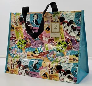 H) Walt Disney World Parks Carry Tote Bag Mickey Minnie Daisy Donald Goofy - Picture 1 of 7