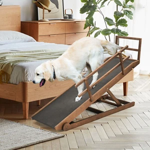 Rampa para perro para cama coche sofá camión plegable mascota rampa escaleras traje perro pequeño y grande - Imagen 1 de 54