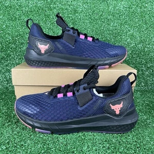 Under Armour Project Rock BSR 4 Men’s Size 9 UA Navy Black Cross Training Shoe - Picture 1 of 6