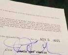 Jamie Lee Curtis Signed Contract PSA DNA Autograph Auto Actress Oscar Winner