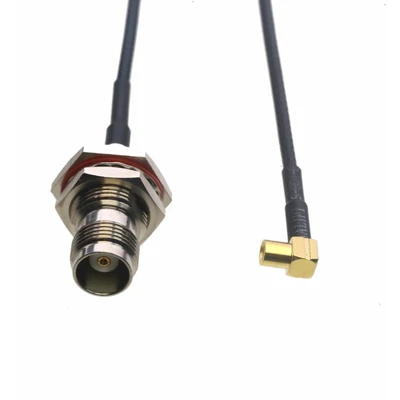 RF Cable MCX jack RA to TNC Female nut bulkhead RG316 6"~10FT DVB TV GPS antenna - Image 1 of 4