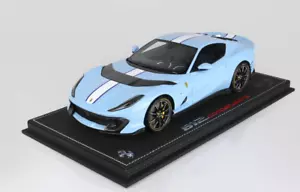 Ferrari 812 Competizione Gloss Azzurro Plata 1/18 P18207F BBR Models No Display - Imagen 1 de 3