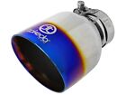 aFe Takeda 304 S/S Clamp-On Exhaust Tip 2.5in. Inlet/4.5in. Outlet Blue Flame