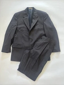 VINTAGE Joseph Abboud Suit 100% Wool Blazer Size 40 Regular Pants 36 PLEATED - Picture 1 of 18