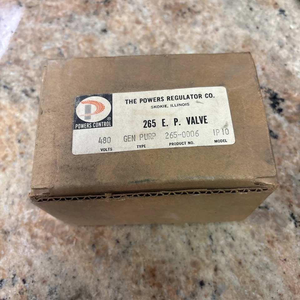 POWERS GENERAL PURPOSE E-P AIR VALVE 265-0006 NEW SURPLUS MODEL - 1P10 - Image 1 of 1