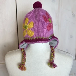 Everest Design Pink Multicolored Toddler Cap Beanie size Toddler 2-4 Wool Fleece - Picture 1 of 6