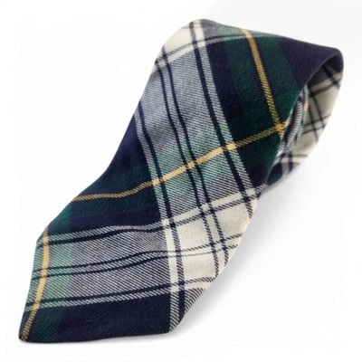 Vintage GAP Plaid Tie 100% Cotton Blue Green Necktie Preppy Teacher Dad Foto 1 de 4