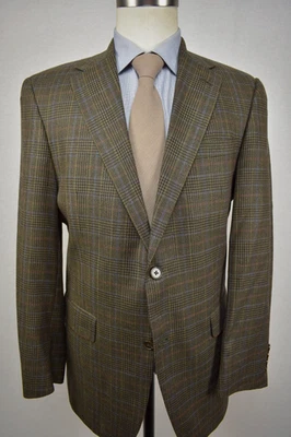 Austin Reed London Brown Plaid Wool Two Button Sport Coat Size: 40R - Image 1 of 4