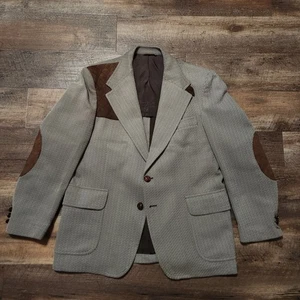 Vintage McGregor Sportswear 44R Schießjacke Blazer Anzug Sport Mantel Ellenbogen Patches - Bild 1 von 17