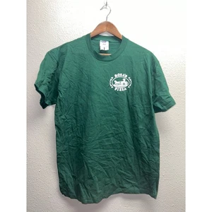 Camisa Pizza Vintage Rosas Pizza Restaurante Promo Verde Gráfico Camiseta Jerzees Años 90 M - Imagen 1 de 7