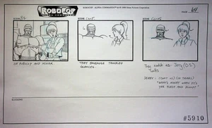 RoboCop Alpha Commando Production 1998 Hand Drawn Storyboard Orion Pictures - Picture 1 of 2
