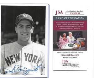 Phil Rizzuto New York Yankees Baseball Autographed Brace 4x6 Rookie Photo JSA CO - Picture 1 of 1