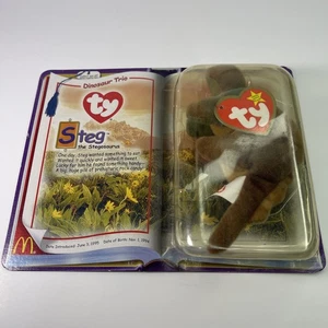 Ty Beanies - Steg lo Stegosauro nuovo con scatola - Foto 1 di 3