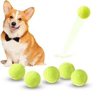 Mini Tennis Balls, 6 Pack 2 Inch Dog Tennis Balls, Easy Catching Pet Playing Bal - Picture 1 of 12
