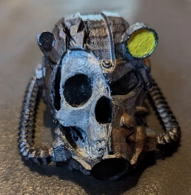 Fallout Style T-60 Helmet Skull Decoration - Post-Apocalyptic Mask with Skull  - Image 1 of 3