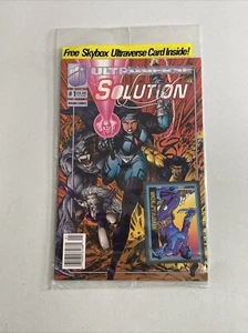 Ultraverse The Solution #1 Malibu Comic w/ SkyBox Trading Card - Sealed Polybag - Bild 1 von 2