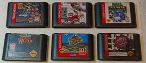 Lotto 6 cartucce gioco Sega Genesis testate, funzionanti - Foto 1 di 14