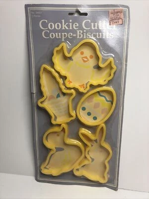NUEVO Cortadores de Galletas de Pascua Nuevos en Caja Vacaciones de Primavera Pollito Pato Conejo Huevo Cesta 5 Piezas Foto 1 de 2