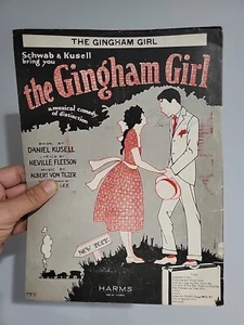 Partituras The Gingham Girl 1922 T.B. Harms Schwab & Kussell. Von Tilzer - Imagen 1 de 2