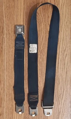 67-76 Cadillac, 67-78 Eldorado Center Seat Belt Set, Blue - Image 1 of 4
