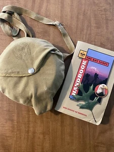 Vintage Boy Scouts Of America Official Mess Kit w/ Canvas Case & Handbook - Picture 1 of 11
