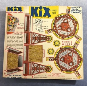 KIX MÜSLISCHACHTEL BACK AND SIDE COUNTY FAIR 5 RIESENRAD UM 1950 - Bild 1 von 4