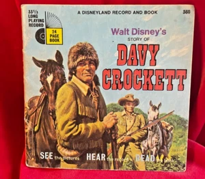 Walt Disney's Story of Davy Crockett Disney Record and Book-33 1/3 - Picture 1 of 10