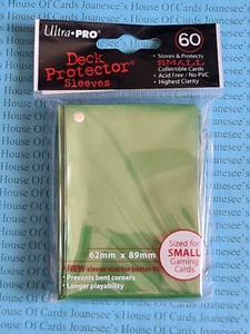 Mangas Ultra Pro - Verde Liso - Protectores de Cubierta PEQUEÑOS (60) (82682) 'Estilo Antiguo - Imagen 1 de 4