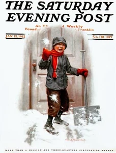 Saturday Evening Post 1912 Cover Reproduction Giclee Print - Picture 1 of 1