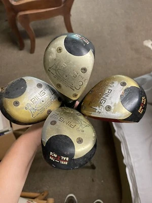 Ping Eye 2 1 Wood 3 Wood 5 Wood 4 Wood Set Vintage Heel Toe Balance - Image 1 of 3