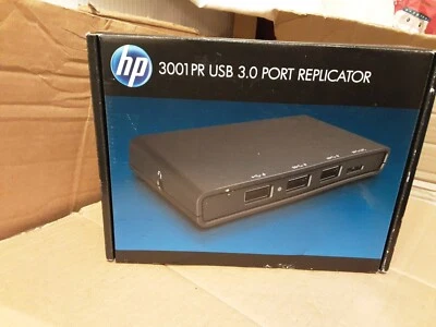 NEW HP3001pr Port Replicator for Notebook Wired 3xTotal USB F3S42AA#ABU. Ref:H - Image 1 of 3