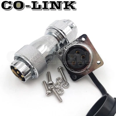 WS205pin  Waterproof Connector, (Female & Male) IP67 10A Screw Fastening Adapter - Image 1 of 4