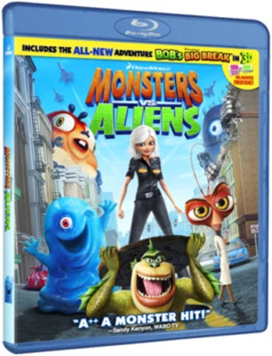 Monsters Vs Aliens Blu-Ray (2009) Rob Letterman, Vernon (DIR) cert PG - Image 1 of 2