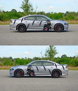 Itachi Uchiha Crows Naruto Anime Wrap Weatherproof Vinyl Side Decals BOTH SIDES - Picture 1 of 1