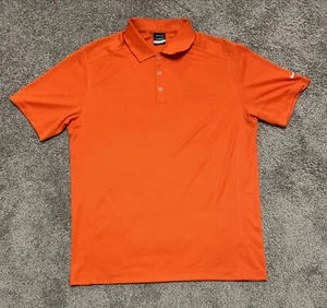 Hombres Nike GOLF Dri-Fit Polo Tenis Informal Ropa Activa Camisa Manga Corta Naranja XL - Imagen 1 de 11