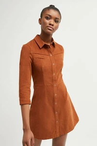 French Connection Cowgirl Casablanca Jens Western Cord Dress Uk 8 rrp £95. - Picture 1 of 4