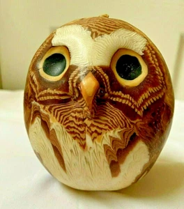 Snowy Owl Candle San Francisco Candle Company Stone Division Handmade 4.5” - Picture 1 of 7