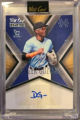 2024 wild card matte "x-plode" denzer guzman purple autograph /3 - Image 1 of 3