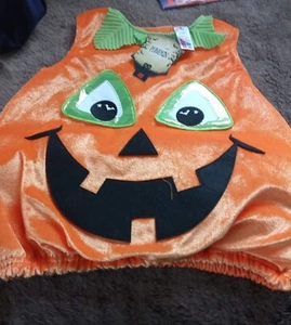 NEW /FANCY DRESS HALLOWEEN PUMPKIN TOP OUTFIT 18/24MONTHS - Picture 1 of 2