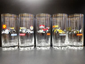Bohemia Czechoslovakia Formula 1. Five glasses for drinks - Picture 1 of 12