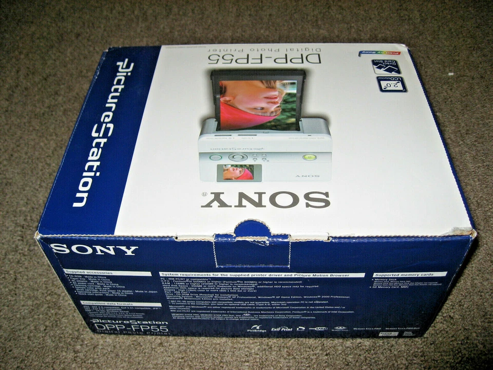 New Sony Digital Photo Printer Picture Station DPPFP55 With LCD Display - Image 1 of 4