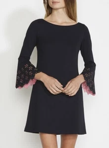 NUEVO CON ETIQUETAS BAILEY 44 MARGARITA Ponte Shift Vestido - L MEDIANOCHE/PETUNIA TOTALMENTE NUEVO - Imagen 1 de 3