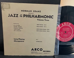 Norman Granz Jazz At The Philharmonic vol. 3 Charlie PARKER Dizzy 1A/1A plays EX - Picture 1 of 6